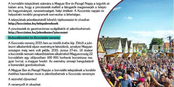 Koccintás 2015, Magyar Bor - és Pezsgő Napja